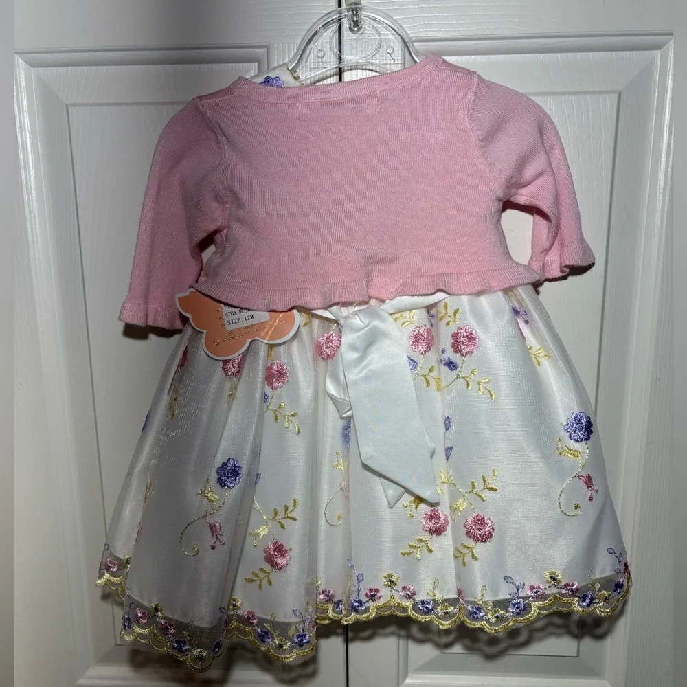 Pink Butterfly toddler dress 12 months